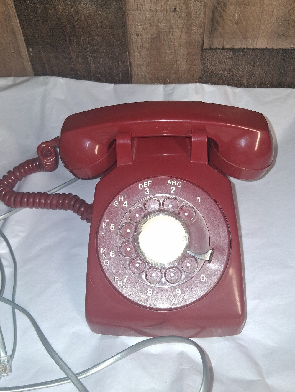 Vintage Northern Electric Red Rotary Telephone  Tested, Working